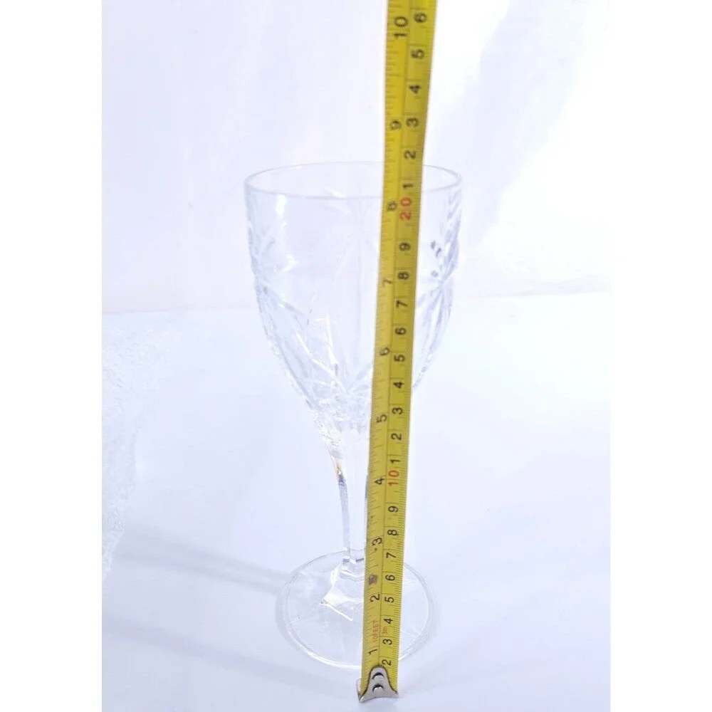 Godinger Shannon Crystal South Beach PALM TREE Wine Water Goblet Glass